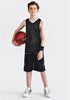 10 Pack Youth Boys Reversible Mesh Performance Athletic Basketball Jerseys Blank Team Uniforms for Sports Scrimmage Bulk