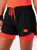 Love & Sports Women's Running Shorts with Compression Liner